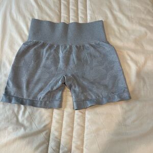 Gray High-Waisted Shorts